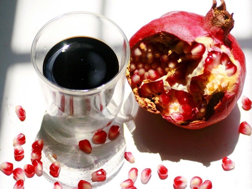 Succo di melograno per aumentare la potenza